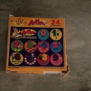 Toddler Puzzle 24 piece| learning numbers toy | Arthur